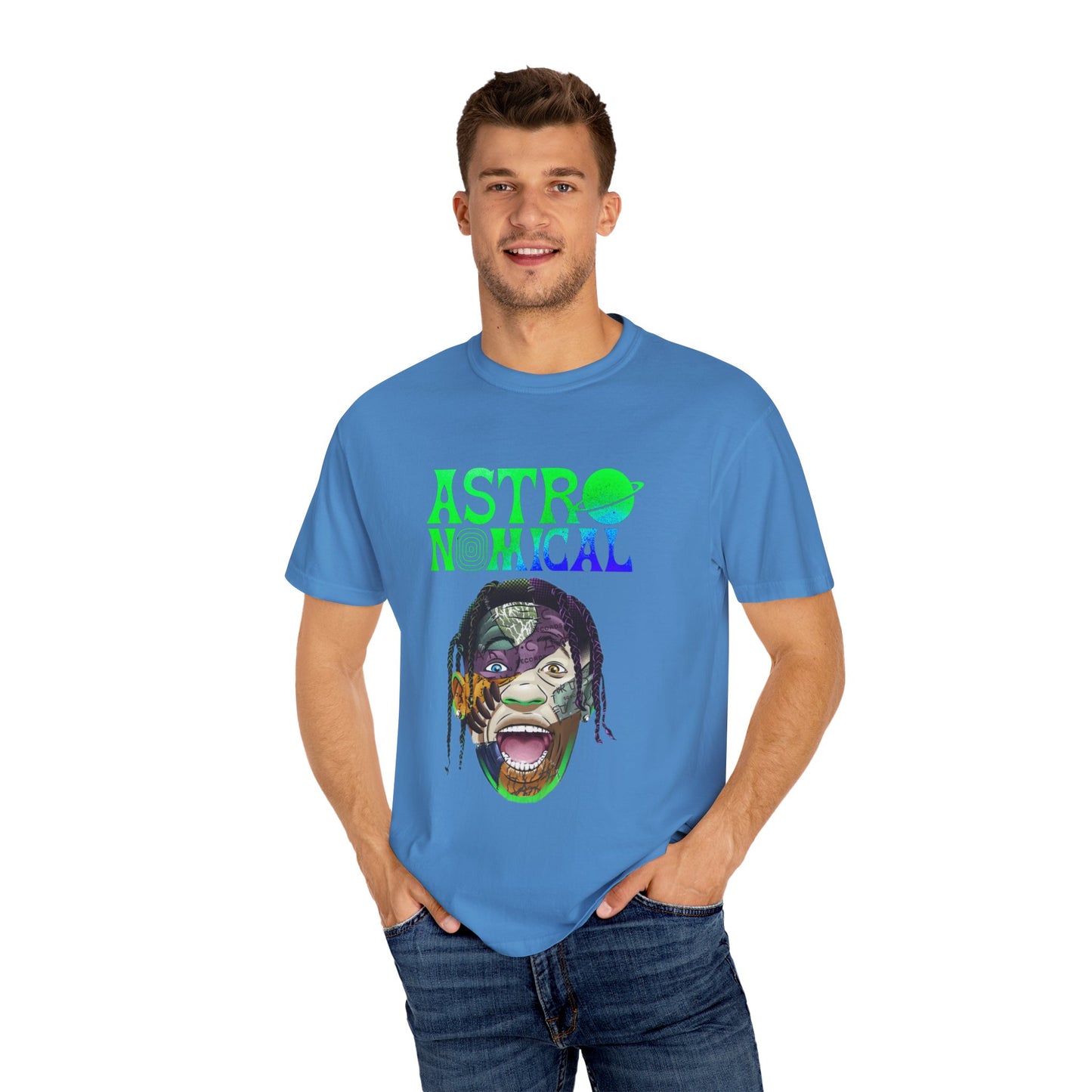 Unisex Astronomical Graphic T-shirt - Trendy Space-Inspired Design