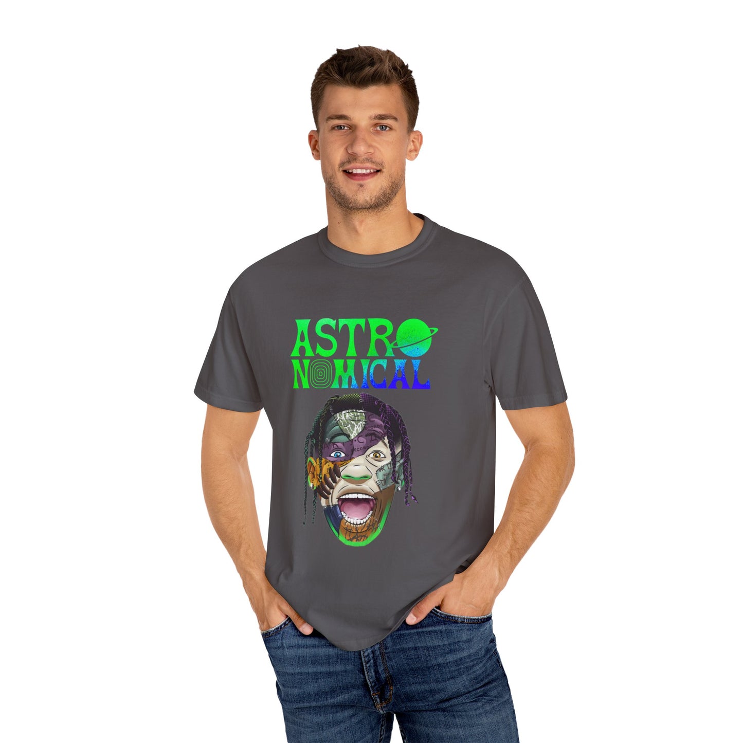Unisex Astronomical Graphic T-shirt - Trendy Space-Inspired Design