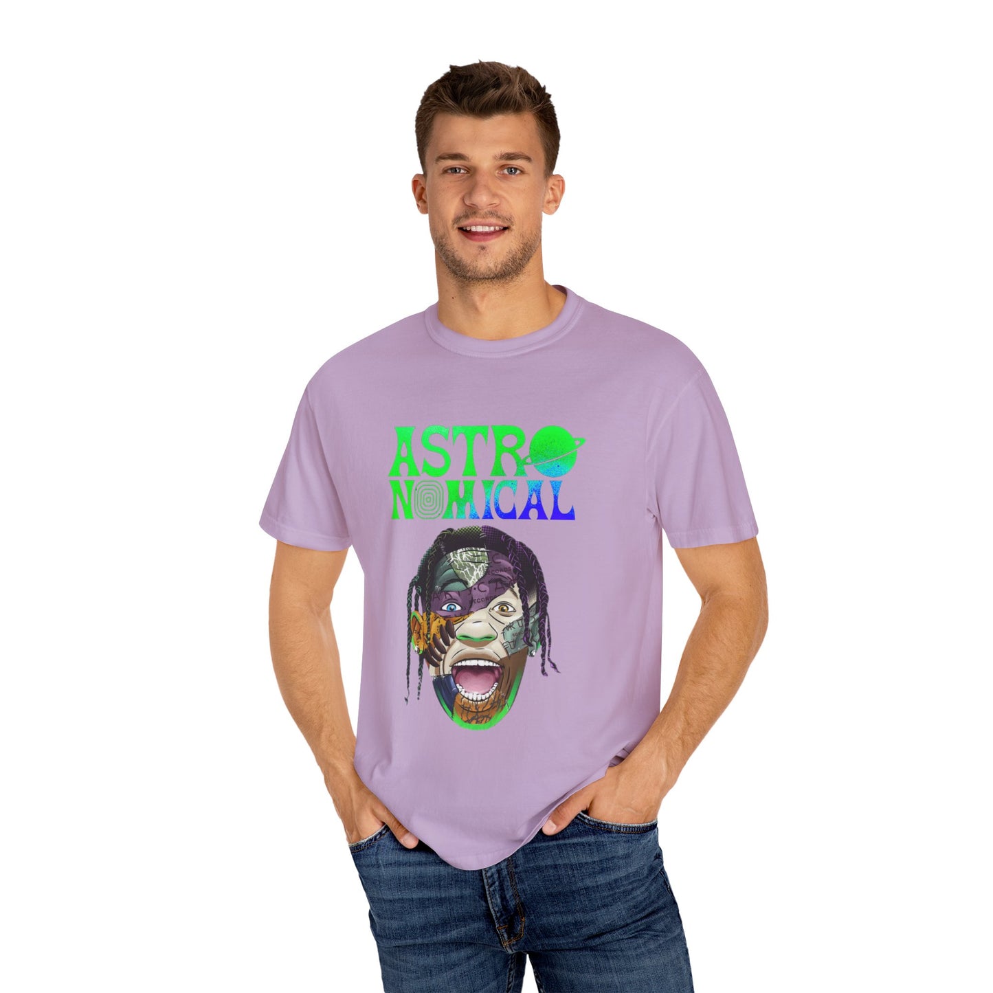 Unisex Astronomical Graphic T-shirt - Trendy Space-Inspired Design