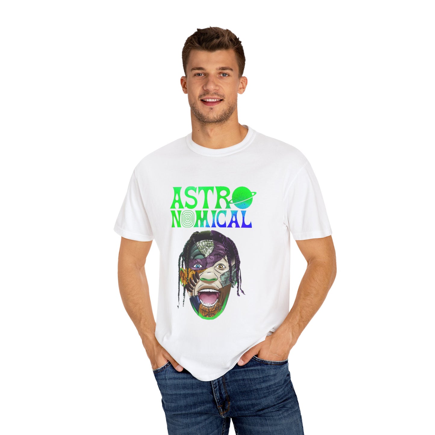 Unisex Astronomical Graphic T-shirt - Trendy Space-Inspired Design