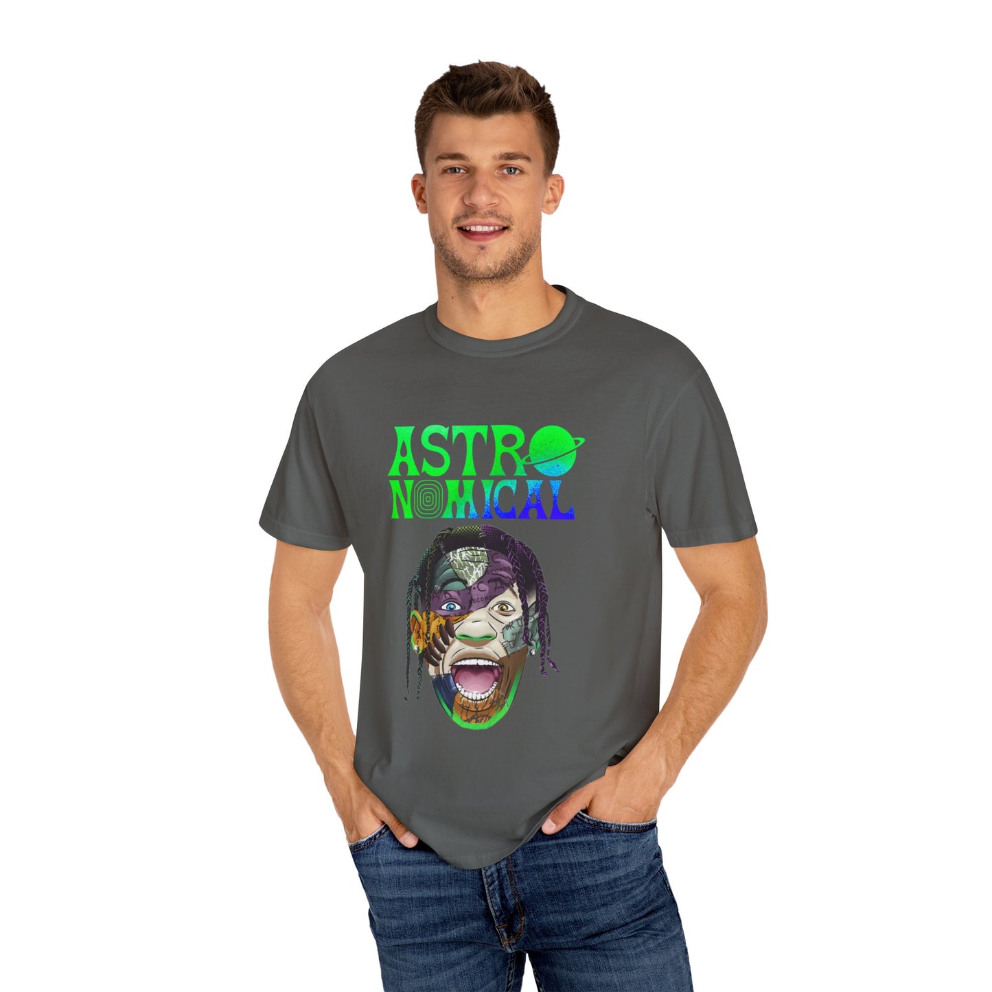 Unisex Astronomical Graphic T-shirt - Trendy Space-Inspired Design