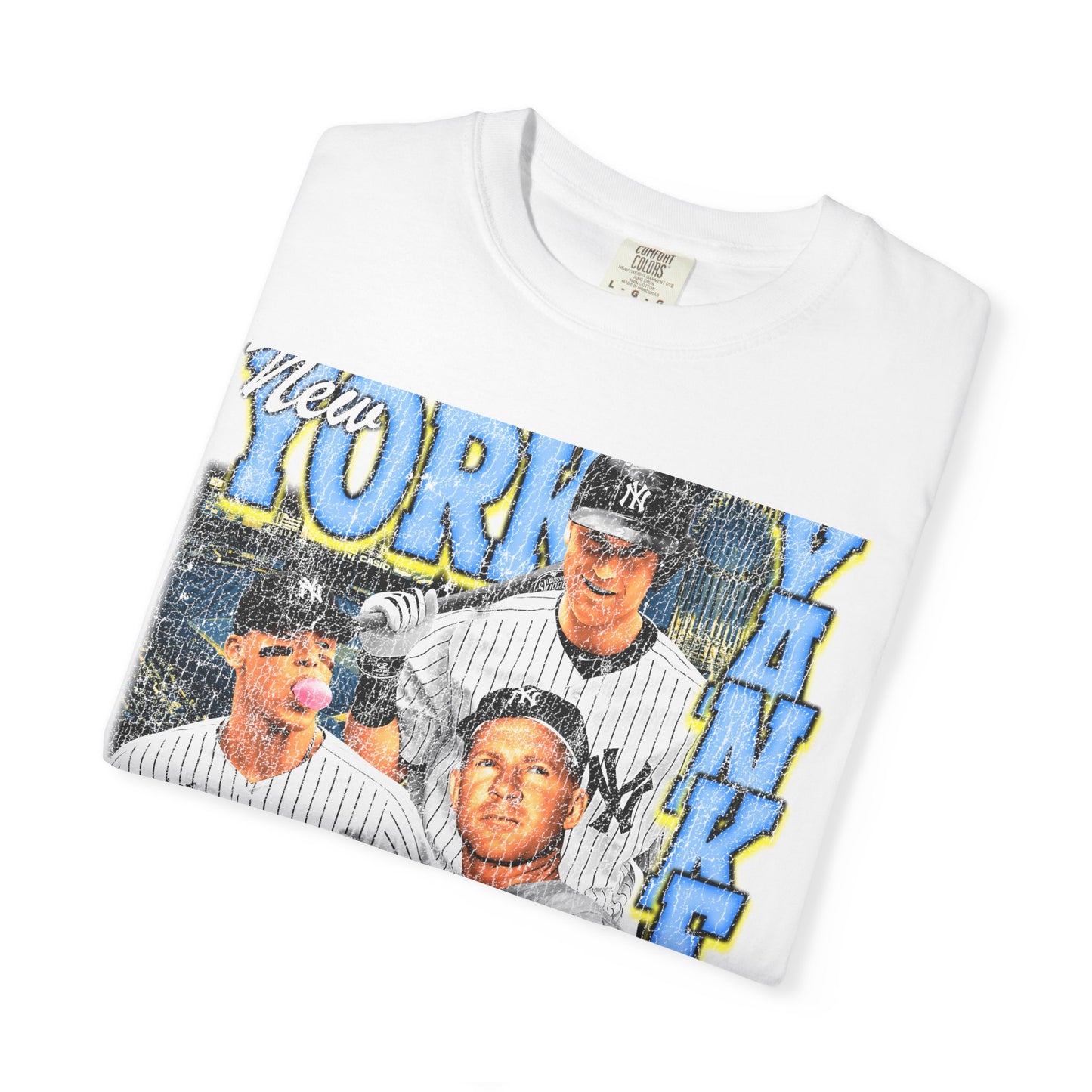 Vintage New York Yankees Unisex Garment-Dyed T-Shirt | Retro Baseball Graphic Tee