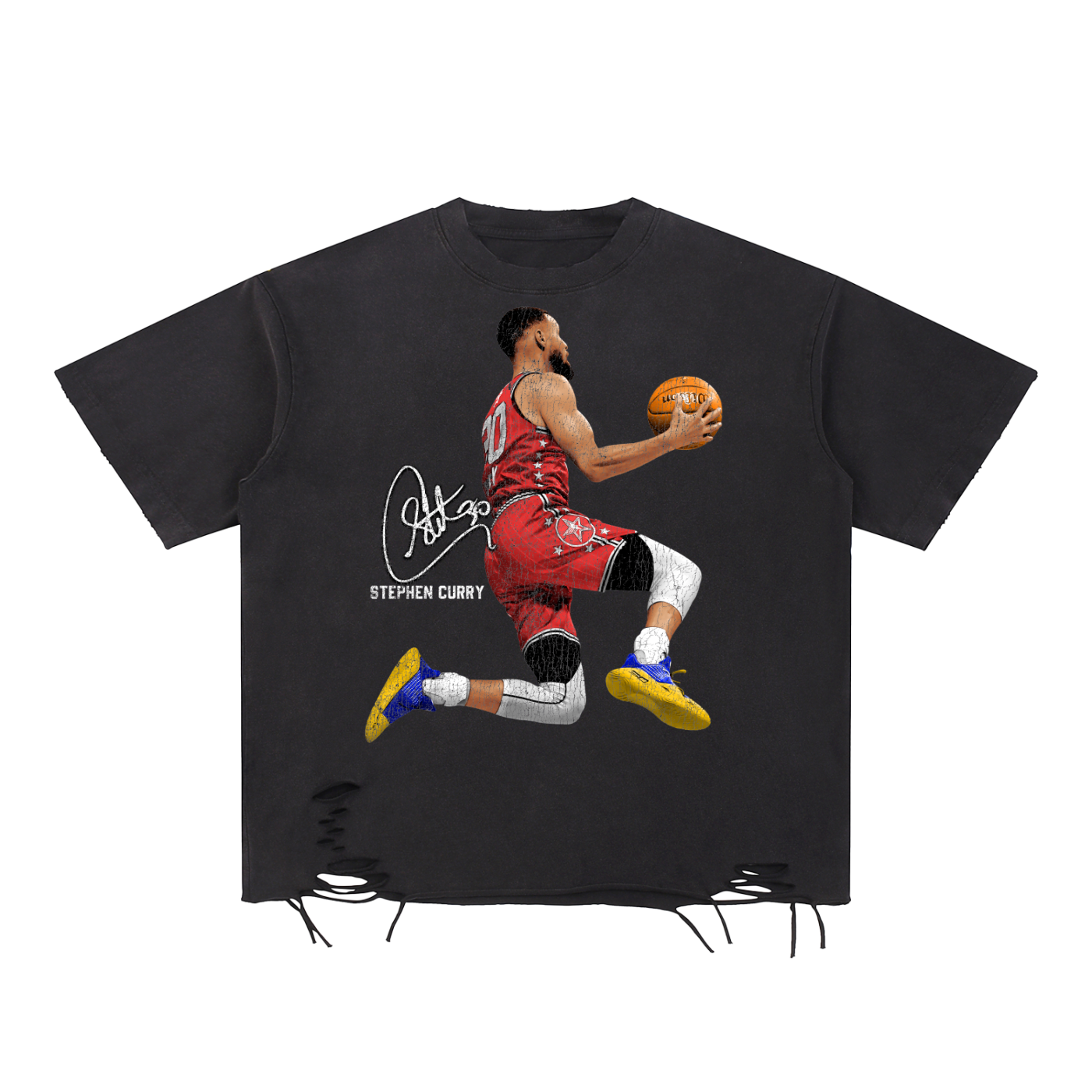 Red ,Yellow,All Star ,Steph Curry 