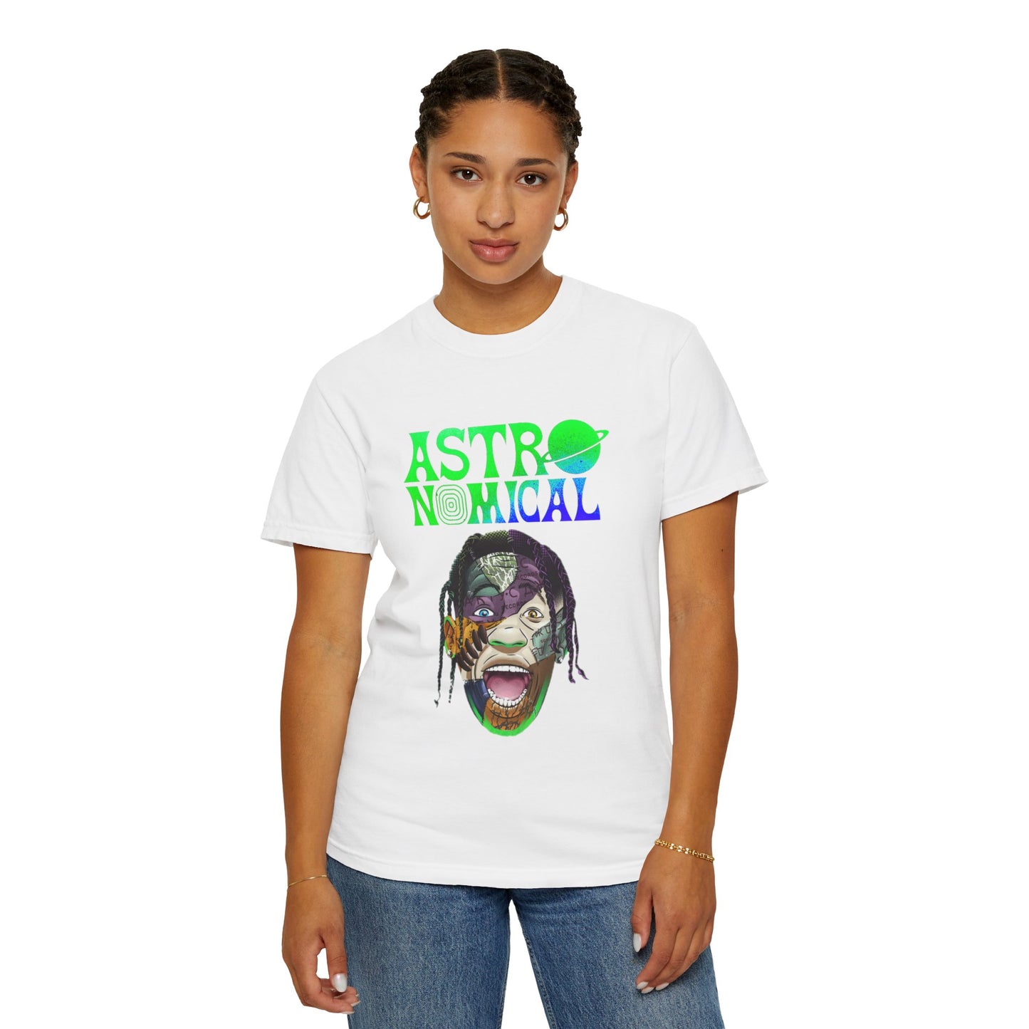 Unisex Astronomical Graphic T-shirt - Trendy Space-Inspired Design