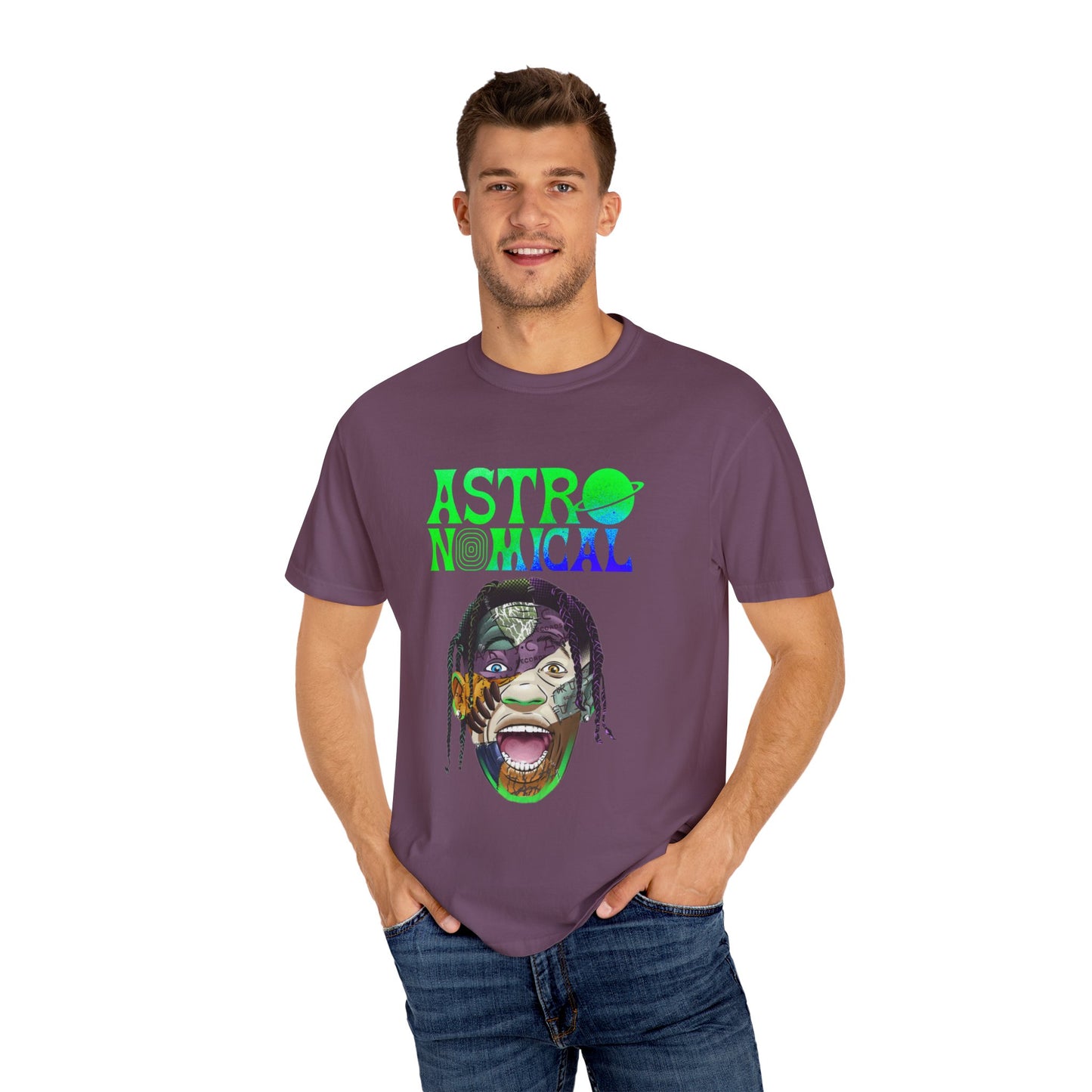 Unisex Astronomical Graphic T-shirt - Trendy Space-Inspired Design