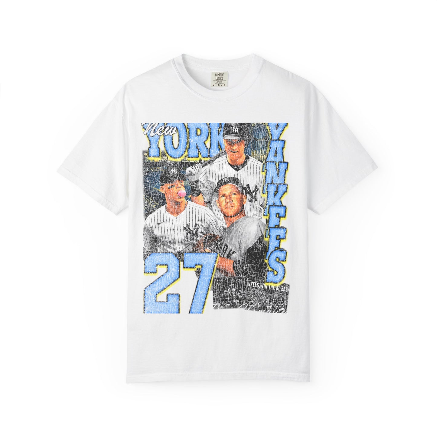 Vintage New York Yankees Unisex Garment-Dyed T-Shirt | Retro Baseball Graphic Tee