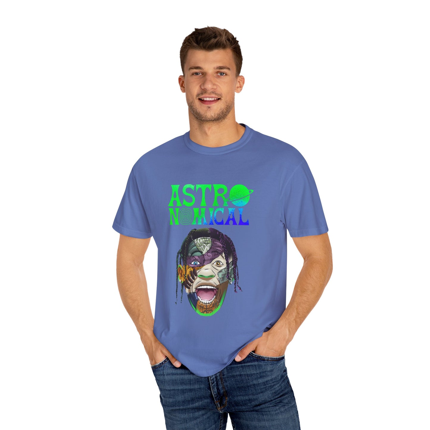 Unisex Astronomical Graphic T-shirt - Trendy Space-Inspired Design