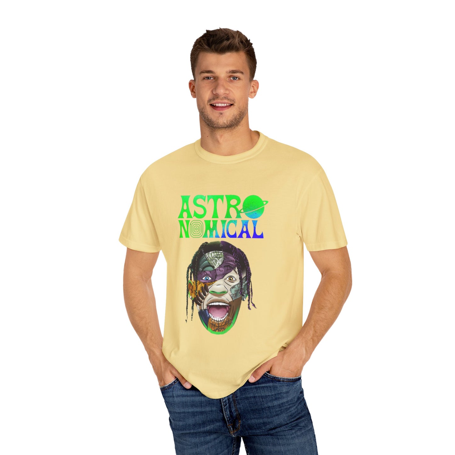 Unisex Astronomical Graphic T-shirt - Trendy Space-Inspired Design